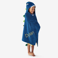 Hooded Towel - Navy Dino,Navy Dino