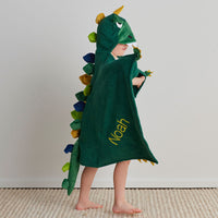 Hooded Towel - Green Dino,Green Dino