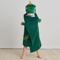 Hooded Towel - Green Dino,Green Dino