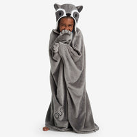 Plush Character Throw - Raccoon,Raccoon