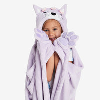 Plush Character Throw - Lavender Cat,Lavender Cat