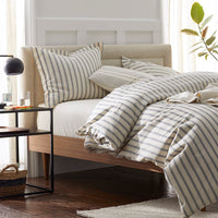 Tailored Stripes and Plaids Classic Cool Cotton Percale Pillowcase Set - Narrow Stripe Navy, Standard,Narrow Stripe Navy