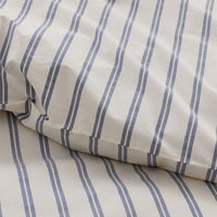 Tailored Stripes and Plaids Classic Cool Cotton Percale Pillowcase Set - Narrow Stripe Navy, Standard,Narrow Stripe Navy