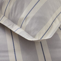 Tailored Stripes and Plaids Classic Cool Cotton Percale Sham - Wide Stripe Navy, Standard,Wide Stripe Navy