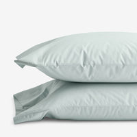 4-Piece Classic Cool Cotton Percale Solid Bedding Bundle - Twin XL, Sea Mist,Sea Mist