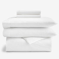 5-Piece Classic Cool Cotton Percale Solid Duvet Cover & Sheeting Bundle,