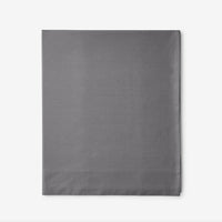 Classic Cool Cotton Percale Flat Bed Sheet - Graphite, Oversized Queen,Graphite