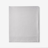 Classic Cool Cotton Percale Flat Bed Sheet - Gray Smoke, Oversized Queen,Gray Smoke