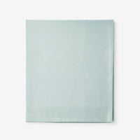 Classic Cool Cotton Percale Flat Bed Sheet - Sea Mist, Oversized Queen,Sea Mist