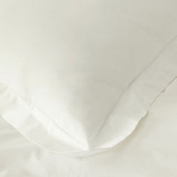 Classic Cool Cotton Percale Deep Pocket Flat Bed Sheet - Cream, Queen,Cream