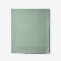 Classic Cool Cotton Percale Flat Bed Sheet - Thyme, Oversized Queen,Thyme