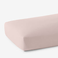 Classic Cool Cotton Percale Deep Pocket Fitted Bed Sheet - Peach Nectar, Queen,Peach Nectar