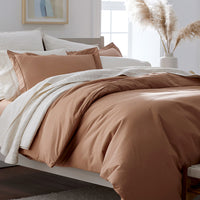 Classic Cool Cotton Percale Pillowcase Set - Clay, Standard,Clay
