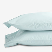 Classic Cool Cotton Percale Pillowcase Set - Pale Blue, Standard,Pale Blue
