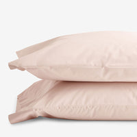 Classic Cool Cotton Percale Pillowcase Set - Peach Nectar, Standard,Peach Nectar