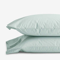 Classic Cool Cotton Percale Pillowcase Set - Sea Mist, Standard,Sea Mist