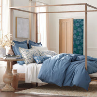 Classic Cool Cotton Percale Pillowcase Set - Slate Blue, Standard,Slate Blue