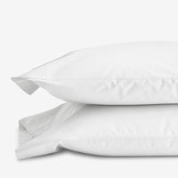 Classic Cool Cotton Percale Pillowcase Set - White, Standard,White