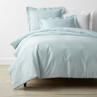 Classic Cool Cotton Percale Bed Duvet Cover - Pale Blue, Twin XL,Pale Blue