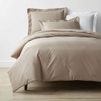 Classic Cool Cotton Percale Bed Duvet Cover - Cocoa, Twin/Twin XL,Cocoa