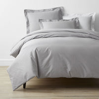 Classic Cool Cotton Percale Bed Duvet Cover - Gray Smoke, Twin/Twin XL,Gray Smoke