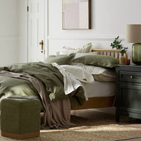 Classic Cool Cotton Percale Bed Duvet Cover - Olive Green, Twin/Twin XL,Olive Green