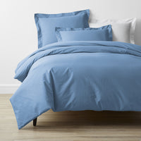 Classic Cool Cotton Percale Bed Duvet Cover - Porcelain Blue, Twin/Twin XL,Porcelain Blue