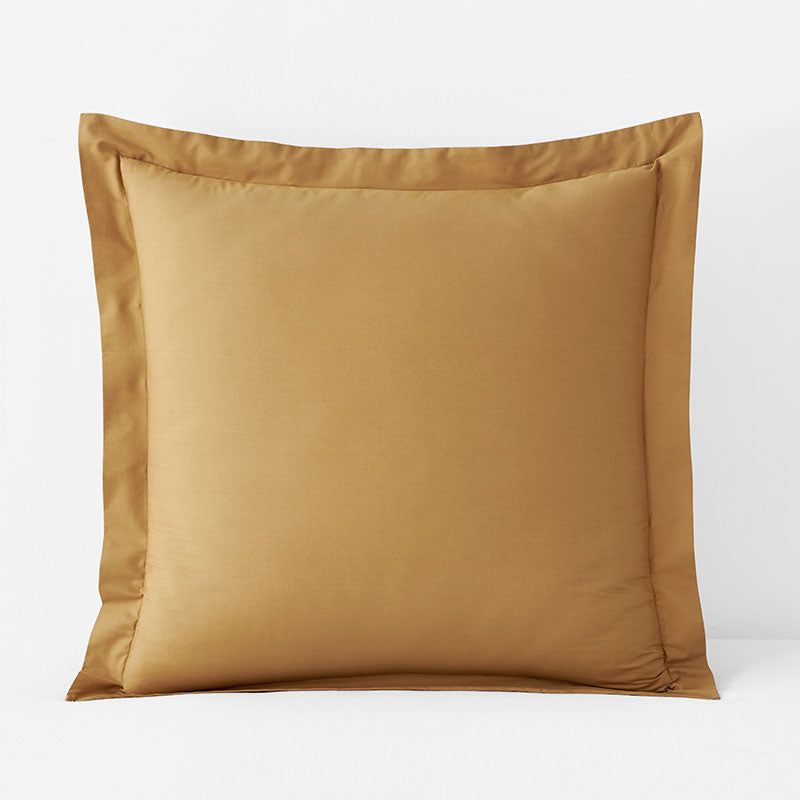 Classic Cool Cotton Percale Sham - Amber, Euro,Amber