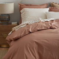 Classic Cool Cotton Percale Sham - Clay, Standard,Clay