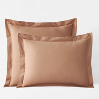 Classic Cool Cotton Percale Sham - Clay, Standard,Clay