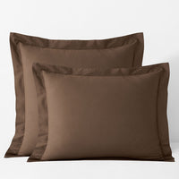 Classic Cool Cotton Percale Sham - Coffee, Standard,Coffee