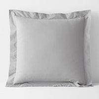 Classic Cool Cotton Percale Sham - Gray Smoke, Euro,Gray Smoke