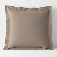 Classic Cool Cotton Percale Sham - Mocha, Euro,Mocha
