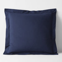 Classic Cool Cotton Percale Sham - Navy, Euro,Navy