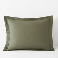Classic Cool Cotton Percale Sham - Olive Green, Standard,Olive Green
