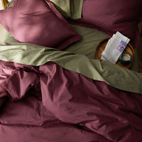 Classic Cool Cotton Percale Sham - Plum, Standard,Plum