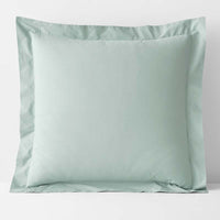 Classic Cool Cotton Percale Sham - Sea Mist, Euro,Sea Mist