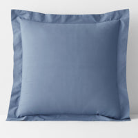 Classic Cool Cotton Percale Sham - Slate Blue, Euro,Slate Blue