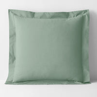 Classic Cool Cotton Percale Sham - Thyme, Euro,Thyme