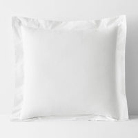 Classic Cool Cotton Percale Sham - White, Euro,White