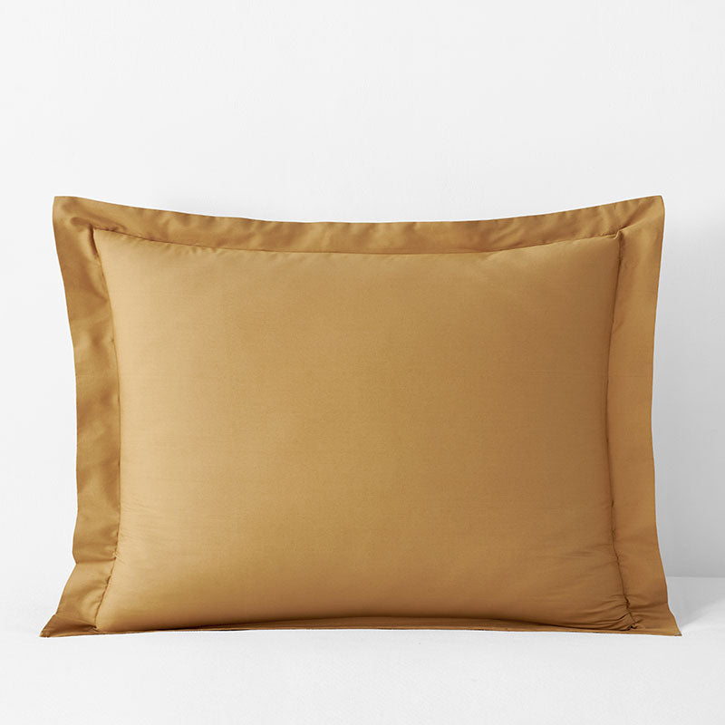 Classic Cool Cotton Percale Sham - Amber, Standard,Amber