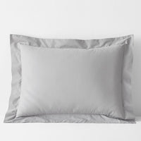 Classic Cool Cotton Percale Sham - Gray Smoke, Standard,Gray Smoke