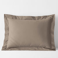 Classic Cool Cotton Percale Sham - Mocha, Standard,Mocha