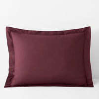 Classic Cool Cotton Percale Sham - Plum, Standard,Plum