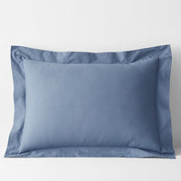 Classic Cool Cotton Percale Sham - Slate Blue, Standard,Slate Blue