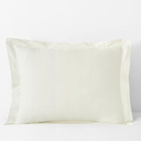 Classic Cool Cotton Percale Sham - Cream, Standard,Cream