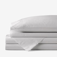 Classic Cool Cotton Percale Bed Sheet Set - Gray Smoke, Twin XL,Gray Smoke