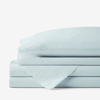 Classic Cool Cotton Percale Bed Sheet Set - Pale Blue, Twin XL,Pale Blue