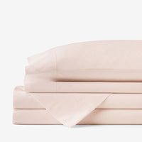 Classic Cool Cotton Percale Bed Sheet Set - Peach Nectar, Twin XL,Peach Nectar