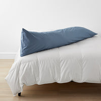 Classic Cool Cotton Percale Body Pillow Cover - Slate Blue,Slate Blue